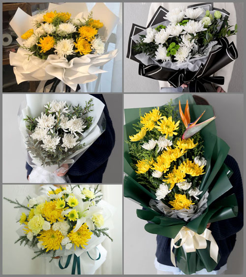 贵州毕节市赫章县野马川镇双河村白事花束代送